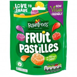NESTLE - ROWNTREE FRUIT PASTILLES  POUCH vaisių pastilės 143 g