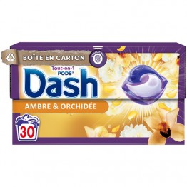 DASH AMBRE ORCHIDEE skalbimo kapsulės 30 vnt