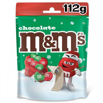M&M'S CHOCOLATE CHRISTMAS MIXED šventiniai pieniško šokolado dražė 112 g