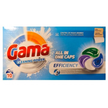 GAMA EFFICIENCY universalios skalbimo kapsulės 10 vnt
