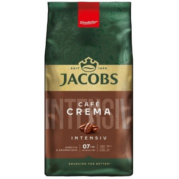 JACOBS CAFE CREMA INTENSIVE kavos pupelės 1 kg