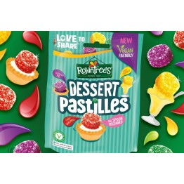 NESTLE - ROWNTREE FRUIT PASTILLES DESERT POUCH guminukai 139 g