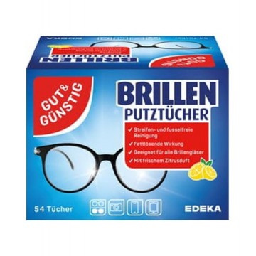 G&G BRILLENPUTZTUECHER servetėlės akiniams 54 vnt