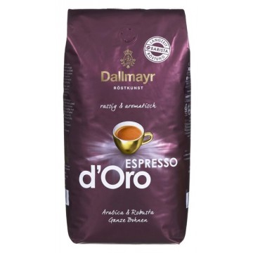 DALLMAYR ESPRESSO D'ORO kavos pupelės 1 kg