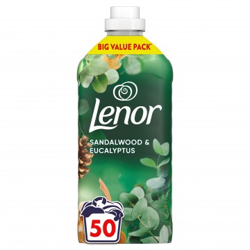 LENOR SANDALWOOD & EUCALYPTUS audinių minkštiklis su sandalmedžio ir eukalipto natomis 1,65 l