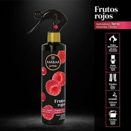 AMBAR SPRAY ABSORBS ODORS PERFUMED RED FRUITS patalpų ir audinių gaiviklis 280 ml