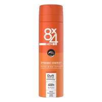 8X4 MEN DYNAMIC ENERGY vyriškas dezodorantas 150 ml