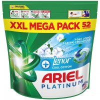 ARIEL PLATINUM COTTON universalios skalbimo kapsulės 52 vnt