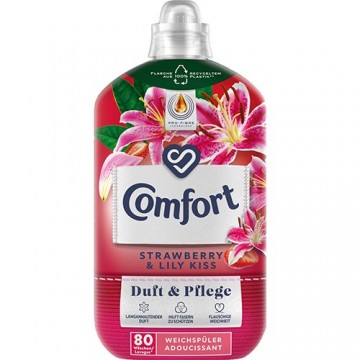 COMFORT STRAWBERRY & LILY KISS audinių minkštiklis 2 l COMFORT STRAWBERRY & LILY KISS audinių minkštiklis 2 l