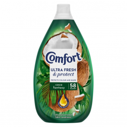 Comfort Fresh & Protect Coco Fantasy audinių minkštiklis 58 skalbimai 870 ml