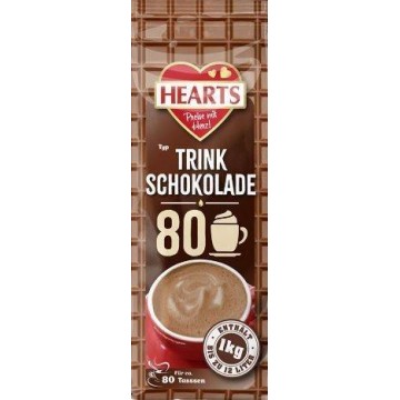 HEARTS TYP TRINK SCHOKOLADE kapučino gėrimas 1 kg HEARTS TYP TRINK SCHOKOLADE kapučino gėrimas 1 kg