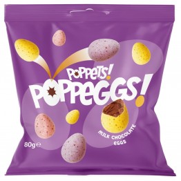 PAYNES POPPEGGS mini šokoladiniai kiaušiniai 80 g