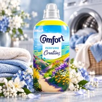 COMFORT CREATIONS COTSWOLDS BLOOM audinių minkštiklis švelnaus, gaivaus gėlių aromato 1395 ml
