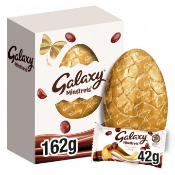 GALAXY MINSTRELS LARGE EGG Velykinis šokoladinis kiaušinis 162 g