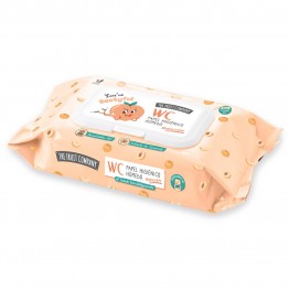 THE FRUIT COMPANY WET TOILET PAPER PEACH šlapias tualetinis popierius 60 vnt