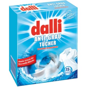 Dalli skalbinių servetėlės ​​baltiems audiniams atnaujinti 15 vnt