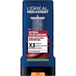 LOREAL MEN EXPERT HYALURONIC drėkinamasis dušo gelis vyrams 300 ml