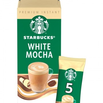 STARBUCKS PREMIUM SACHETS WHITE CHOC MOCHA MIX kavos gėrimas 5 vnt