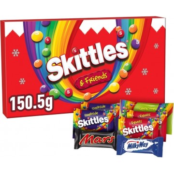 SKITTLES + FRIENDS MEDIUM SELECTION BOX saldainių dėžutė 150,5 g