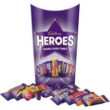 CADBURY HEROES šokoladinių saldumynų rinkinys 240 g