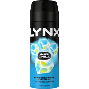 LYNX ICE CHILL vyriškas dezodorantas - kūno purškiklis 150 ml