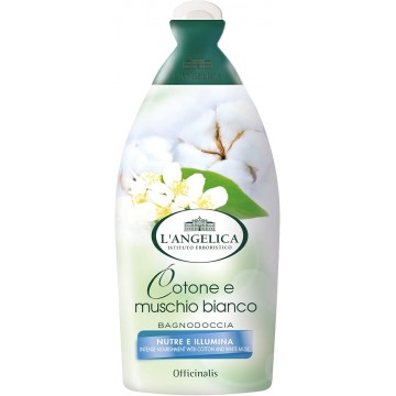 L'ANGELICA MUSCHIO BIANCO dušo gelis su medvilnės ekstraktu ir baltuoju muskusu 500 ml