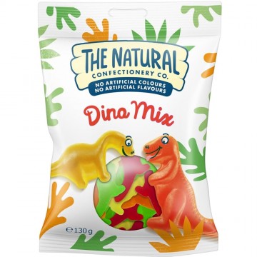 BAG JELLY DINOSAURS natūralūs vaisių skonio guminukai 130 g