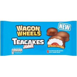 WAGON WHEELS TEACAKES JAMMIE sausainiai su zefyru ir uogienės įdaru 120 g