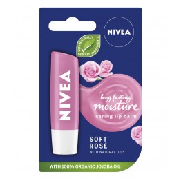 NIVEA Soft Rose lūpų balzamas 4,8 g