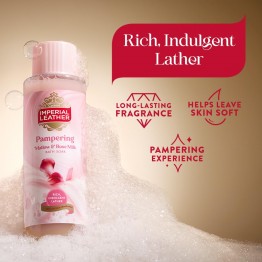 IMPERIAL LEATHER PAMPERING MALLOW AND ROSE MILK kvapnios vonios putos 500 ml