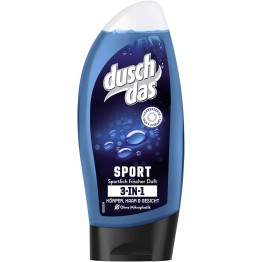 DUSCH DAS SPORT 2 IN 1 dušo gelis-šampūnas vyrams 250 ml