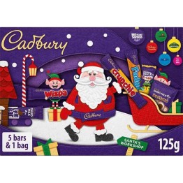 CADBURY SANTA SELECTION BOX MEDIUM kalėdinių saldainių dėžutė 125 g