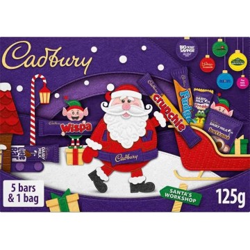 CADBURY SANTA SELECTION BOX MEDIUM kalėdinių saldainių dėžutė 125 g