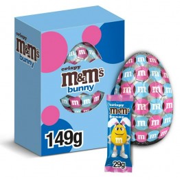 M&M'S CRISPY BUNNY Velykinis kiaušinis su pienišku šokoladu 149 g