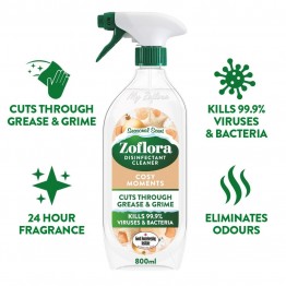ZOFLORA COZY MOMENTS universalus paviršių valiklis - dezinfekantas 800 ml