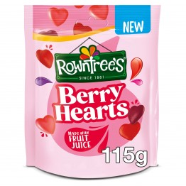 NESTLE - ROWNTREE BERRY HEARTS POUCH guminukai 115 g