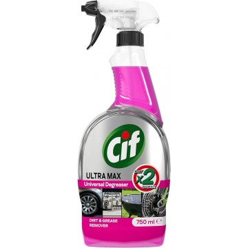 CIF ULTRA MAX PINK universalus riebalų šalinimo purškiklis 750 ml