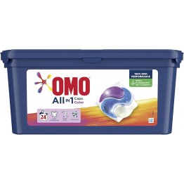 OMO COLOR skalbimo kapsulės spalvotiems audiniams 24 vnt