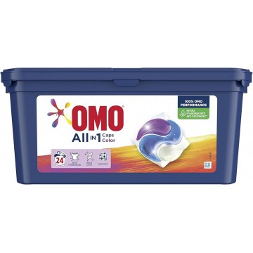 OMO COLOR skalbimo kapsulės spalvotiems audiniams 24 vnt
