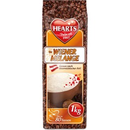 HEARTS WIENER MELANGE tirpios kavos gėrimas 1 kg