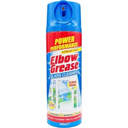 ELBOW GREASE GLASS MOUSSE stiklinių paviršių valymo putos 400 ml