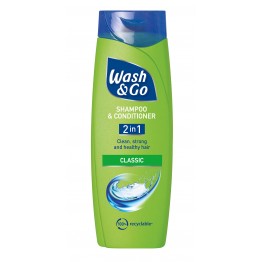 WASH & GO 2 IN 1 CLASSIC šampūnas ir kondicionierius viename 400 ml