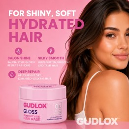 GUDLOX GLOSS GLYCOLIC ACID glikolio rūgšties kaukė nepaklusniems plaukams 300 ml