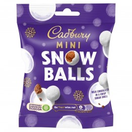 CADBURY MINI SNOWBALLS žirniukai 80 g
