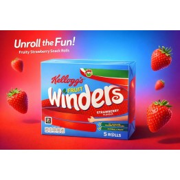 KELLOGGS FRUIT WINDERS STRAW + BLACKCURRANT vaisių skonio užkandis 85 g