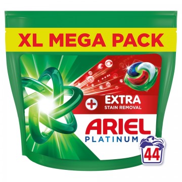 ARIEL PLATINUM EXTRA STAIN skalbimo kapsulės 44 vnt