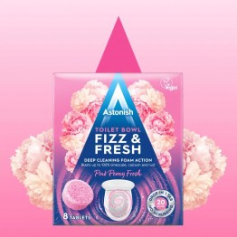 ASTONISH PEONY FRESH tualeto valymo tabletės 8 vnt