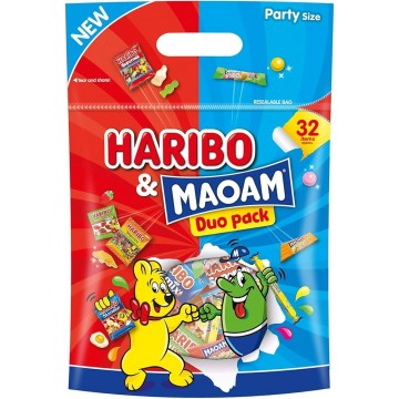 HARIBO & MAOMAM DUO mega dydžio saldumynų pakuotė 450 g