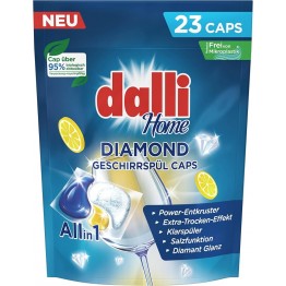 DALLI HOME DIAMOND indaplovės kapsulės 23 vnt