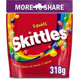 SKITTLES FAM POUCH FRUITS žirniukai 318 g